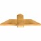 Ekena Millwork Eugene Rough Sawn Timber Gable Bracket, Western Red Cedar, 36"W x 13"H x 2"D x 6"F, 9/12 Pitch GBW036X13X0206EUG00RWR - alternate 4